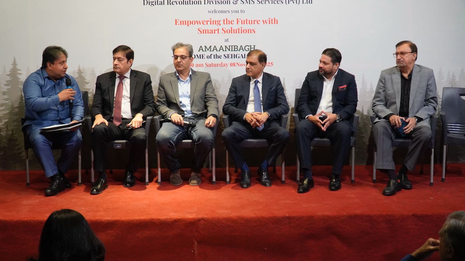 SMS Services 'Empowering the Future with Smart Solutions' panel